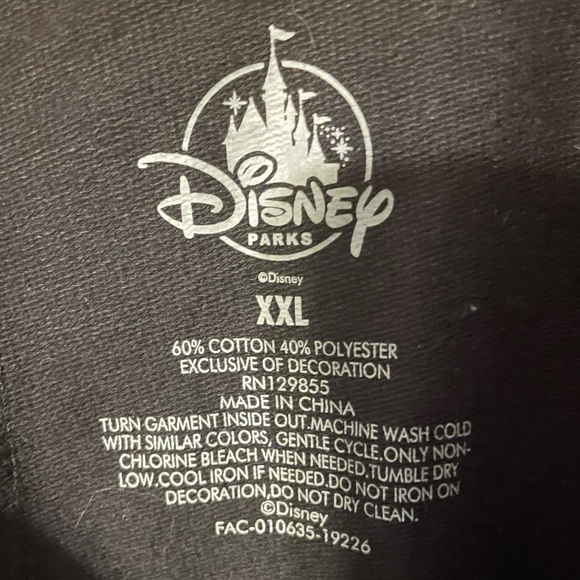 ADULT WOMENS WALT DISNEY WORLD JUMPER BLACK AND PINK SIZE XXL - Picture 6 of 6